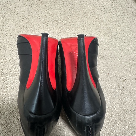 Christian Louboutin Black Leather Ankle Booties - Picture 4 of 4